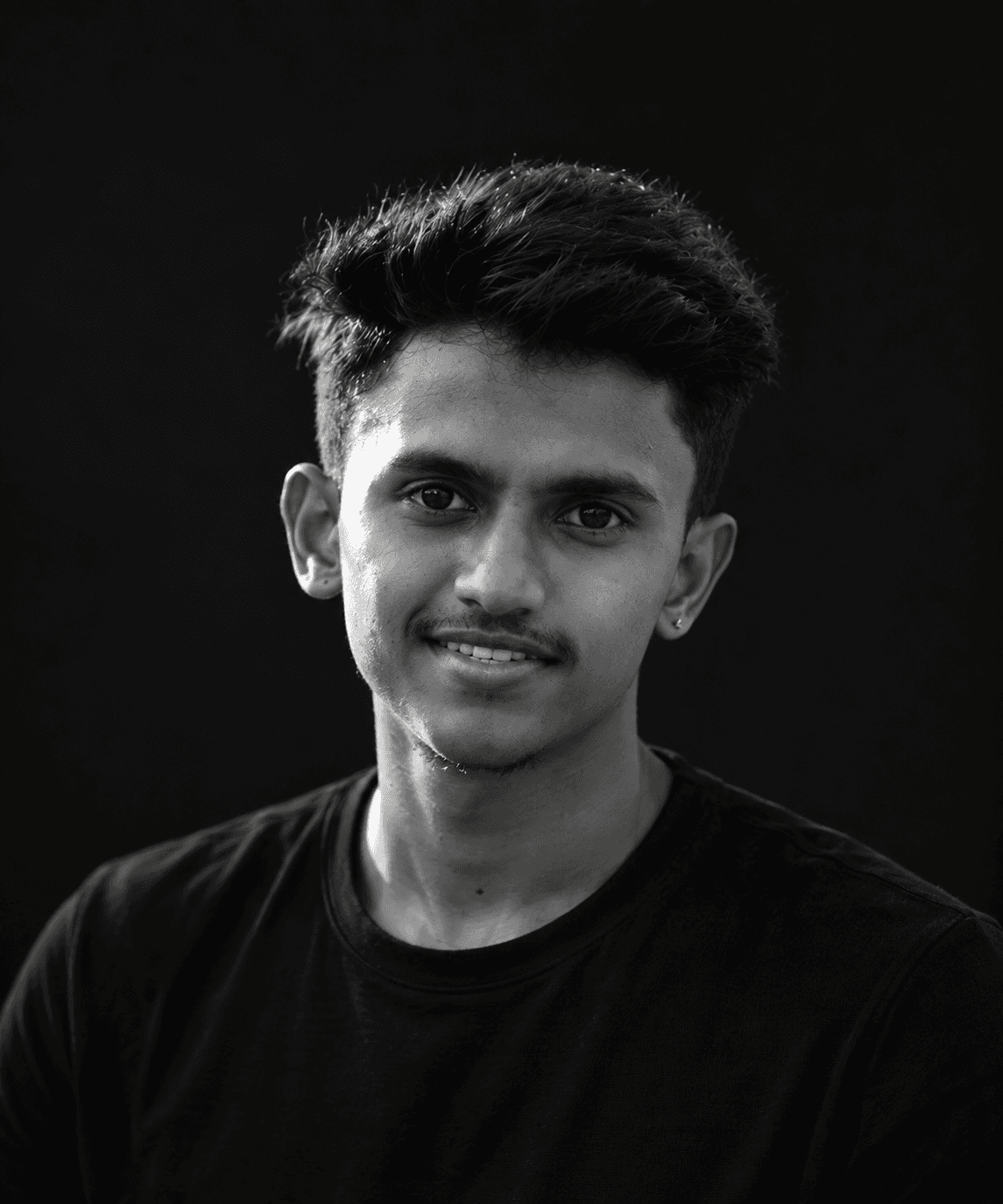 Portrait of Rakshith M A, co-founder of Quietignite